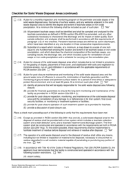 Form DEEP-WPED-WEED-APP-110 Checklist for Solid Waste Disposal Areas - Connecticut, Page 7