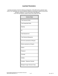 Form DEEP-WPED-WEED-APP-110 Checklist for Solid Waste Disposal Areas - Connecticut, Page 9