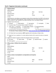 Form DEEP-SW-REG-002 General Permit Registration Form for a Municipal Transfer Station - Connecticut, Page 2