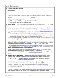 Form DEEP-SW-REG-002 General Permit Registration Form for a Municipal Transfer Station - Connecticut, Page 4