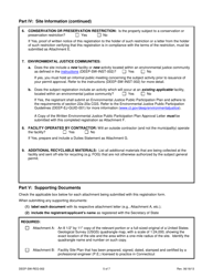 Form DEEP-SW-REG-002 General Permit Registration Form for a Municipal Transfer Station - Connecticut, Page 5