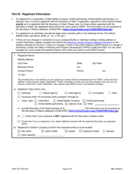 Form DEEP-RCY-REG-007 General Permit Registration Form to Perform One Day Collections of Certain Wastes and Household Hazardous Waste - Connecticut, Page 2