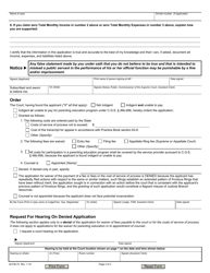 Form JD-FM-075 Application for Waiver of Fees/Payment of Costs/Appointment of Counsel - Family - Connecticut, Page 2
