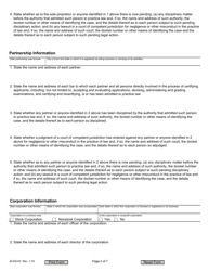 Form JD-ES-63 Application for Authority to Certify Lawyers as Specialists - Connecticut, Page 2