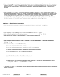Form JD-ES-63 Application for Authority to Certify Lawyers as Specialists - Connecticut, Page 4
