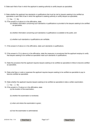 Form JD-ES-63 Application for Authority to Certify Lawyers as Specialists - Connecticut, Page 5