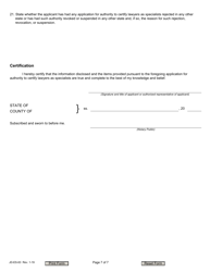 Form JD-ES-63 Application for Authority to Certify Lawyers as Specialists - Connecticut, Page 7