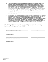 Form FDACS-16079 Application and Agreement for Donated Usda Foods Csfp Participant - Florida, Page 4
