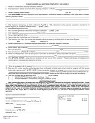 Form FDACS-13603 Application for Emergency Pest Control Certificate - Florida, Page 2