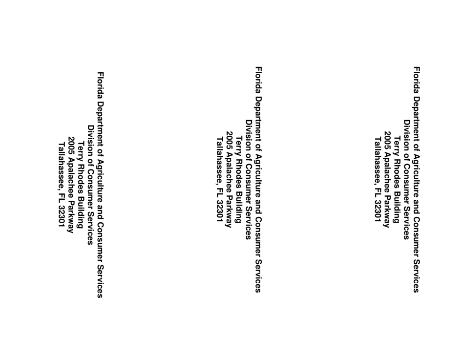 Form FDACS-10800 Customer Survey Card - Florida, Page 2