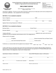 Document preview: Form FDACS-13627 Employment Service - Florida