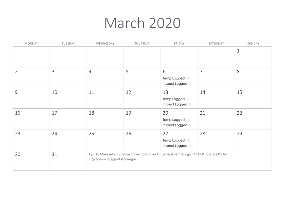 Compliance Calendar for Florida Perchloroethylene Dry Cleaners - Florida, Page 10