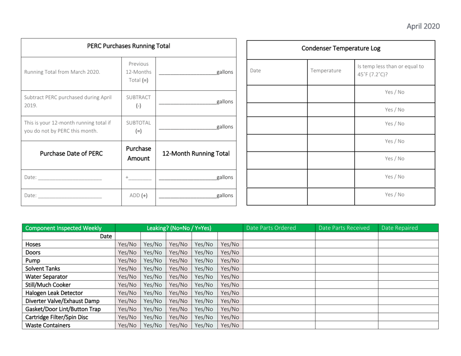 Compliance Calendar for Florida Perchloroethylene Dry Cleaners - Florida, Page 11