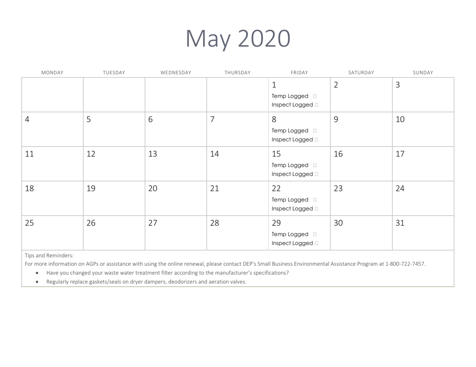 Compliance Calendar for Florida Perchloroethylene Dry Cleaners - Florida, Page 14