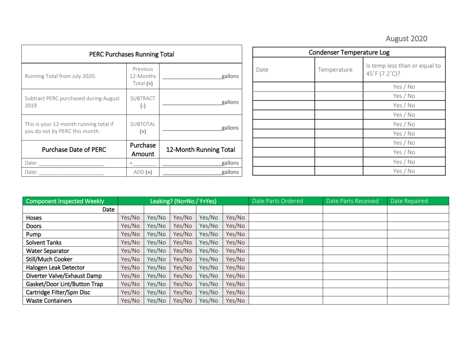 Compliance Calendar for Florida Perchloroethylene Dry Cleaners - Florida, Page 19