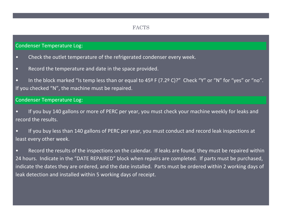 Compliance Calendar for Florida Perchloroethylene Dry Cleaners - Florida, Page 4