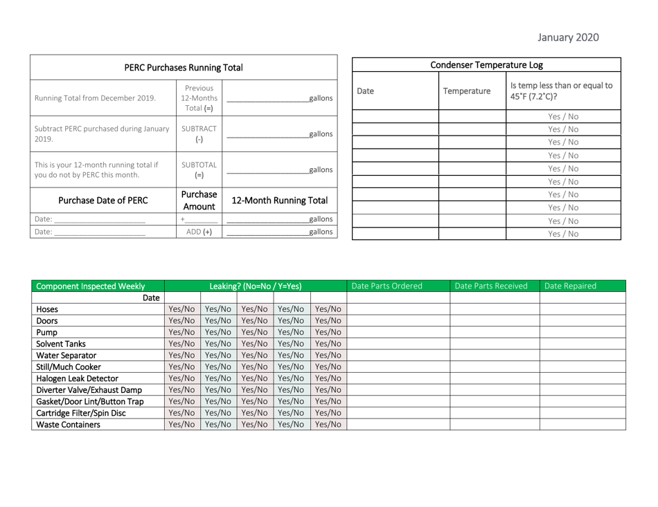 Compliance Calendar for Florida Perchloroethylene Dry Cleaners - Florida, Page 5