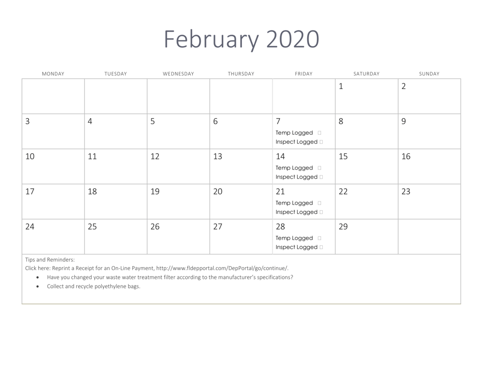 Compliance Calendar for Florida Perchloroethylene Dry Cleaners - Florida, Page 8
