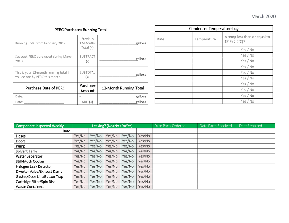 Compliance Calendar for Florida Perchloroethylene Dry Cleaners - Florida, Page 9