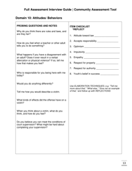 Full Assessment Interview Guide Community Assessment Tool - Florida, Page 13