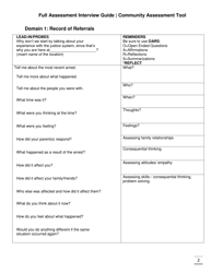 Full Assessment Interview Guide Community Assessment Tool - Florida, Page 2
