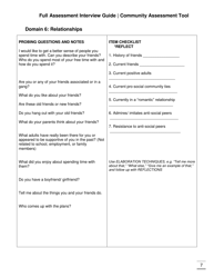 Full Assessment Interview Guide Community Assessment Tool - Florida, Page 7