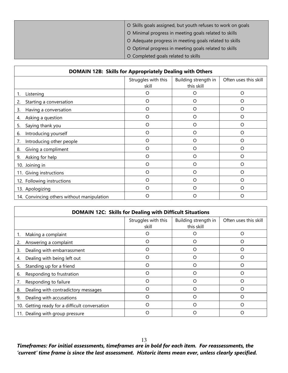 Residential Assessment for Youth (Ray) - Florida, Page 13
