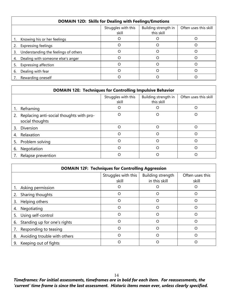 Residential Assessment for Youth (Ray) - Florida, Page 14