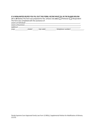 Family Law Form 12.905(C) Supplemental Petition for Modification of Alimony - Florida, Page 7