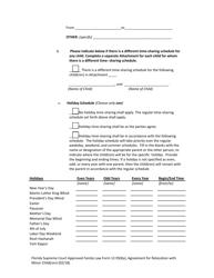 Family Law Form 12.950(A) Agreement for Relocation With Minor Child(Ren) - Florida, Page 11