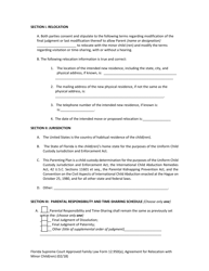 Family Law Form 12.950(A) Agreement for Relocation With Minor Child(Ren) - Florida, Page 6