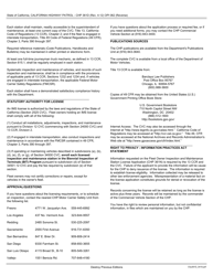 Instructions for Form CHP361N Application for Fleet Owner Inspection and Maintenance Station License - California, Page 2