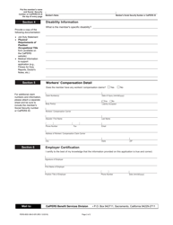 Form PERS-BSD-369-D-ER Employer-Originated Disability Retirement Application - California, Page 2