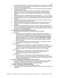 Form DBPR AA4101 Application for Licensure as an Athlete Agent - Florida, Page 2