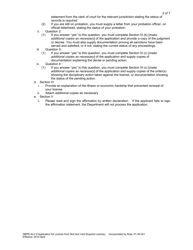Form DBPR ALU9 Application for License From Null and Void (Expired License) - Florida, Page 2