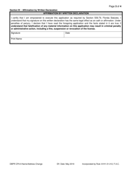 Form DBPR CPA8 CPA Request for Name/Address Change - Florida, Page 3