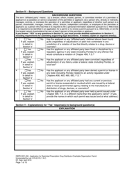 Form DBPR-DDC-208 Application for Restricted Prescription Drug Distributor - Charitable Organization Permit - Florida, Page 7