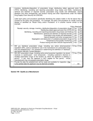 Form DBPR-DDC-235 Application for Permit as a Prescription Drug Manufacturer - Virtual - Florida, Page 11