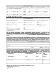 Form DBPR-DDC-235 Application for Permit as a Prescription Drug Manufacturer - Virtual - Florida, Page 4