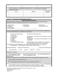 Form DBPR-DDC-235 Application for Permit as a Prescription Drug Manufacturer - Virtual - Florida, Page 9