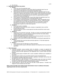 Form DBPR HI0404 Education Course Application - Florida, Page 2