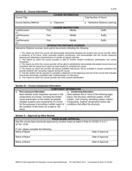 Form DBPR HI0404 Education Course Application - Florida, Page 4