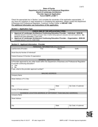 Form DBPR LA BET1 Provider Approval Application - Florida, Page 2