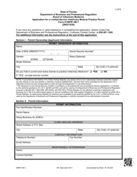 Form DBPR VM3 Application for a Limited-Service Veterinary Medical Practice Permit - Florida, Page 3