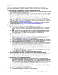Form DBPR VM3 Application for a Limited-Service Veterinary Medical Practice Permit - Florida, Page 6