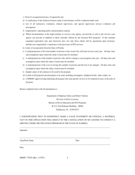 Form HSMV77035 Application for Licensure as a Driving Under the Influence (Dui) Program - Florida, Page 5