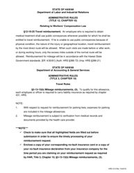 Form HRD413 Travel Expense for Industrial Injury - Hawaii, Page 2