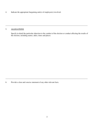 Form HLRB-6 Statement of Objections to the Conduct of Election or Conduct Affecting the Results of an Election - Hawaii, Page 2