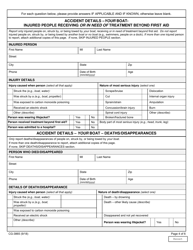 Form CG-3865 Recreational Boating Accident Report, Page 4