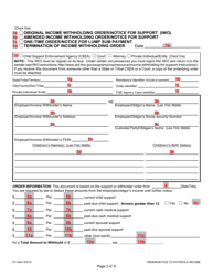 Instructions for Form 1F-P-1098 Order/Notice to Withhold Income for Support - Hawaii, Page 9